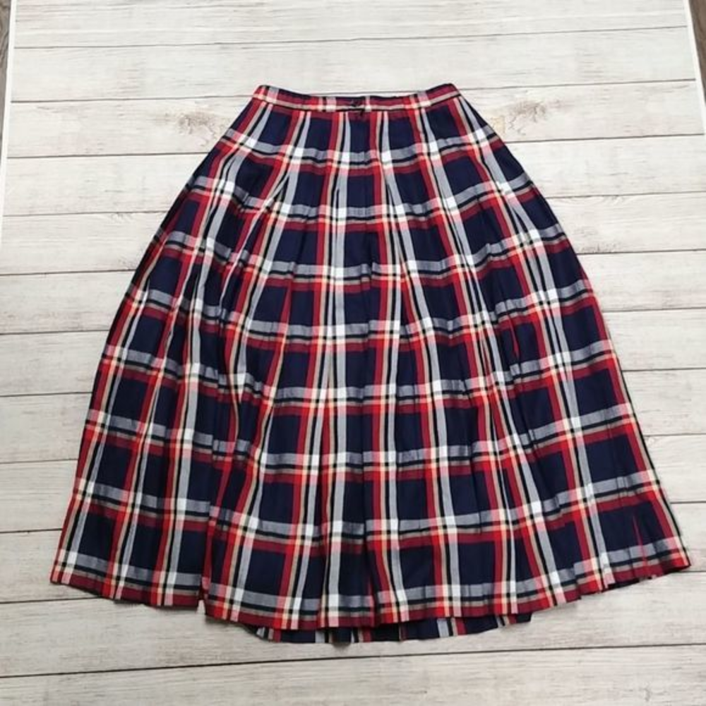 Pendleton Plaid Pleated Skirt‎